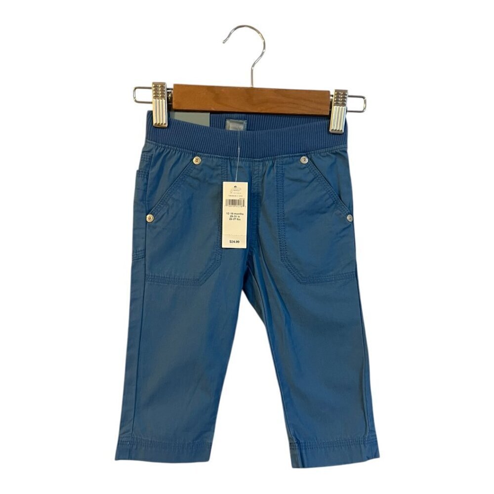 Baby Gap Pants Soccer Blue 12-18 Months Pull On Brand New